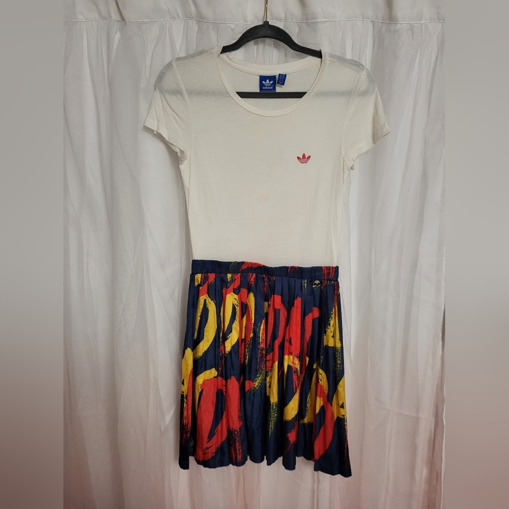 Adidas Cream and Multicolor Dress